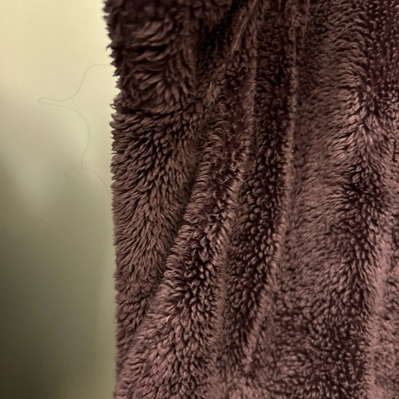 North Face jacket purple fuzzy deep pile full zip - Picture 8 of 12